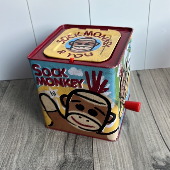 Schylling Toys Sock Monkey Musical Jack In The Box Poshmark